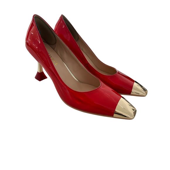 Findvell Red High Heels: Square Toe Stiletto Pumps, Sexy Kitten Heels, SZ 5.5 - Picture 11 of 11